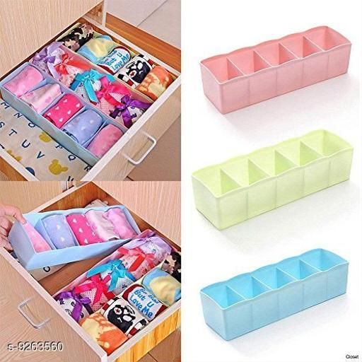 1 Pcs 5 Grid Multipurpose Divider Storage Box | Random Colors - Image 6