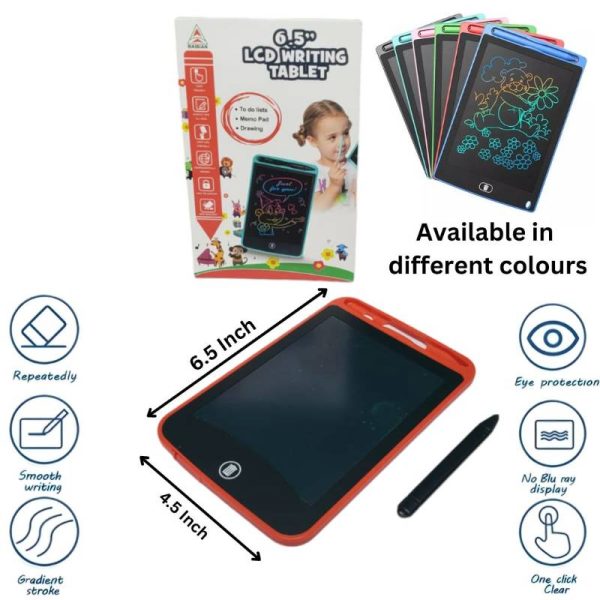 Magic Water Book with Pen + 6.5-Inch Multi-Color LCD Writing Tablet Bundle for Kids - Image 2