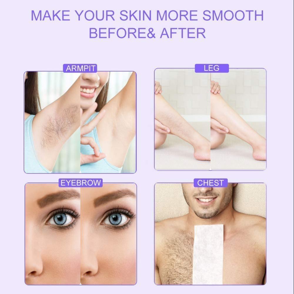 3-in-1 Wax Heater Machine for Hair Removal | Wax Heater Machine + Wax Cartrdige + Wax Strips | Portable Cartridge Wax Warmer with Epilators - Image 3