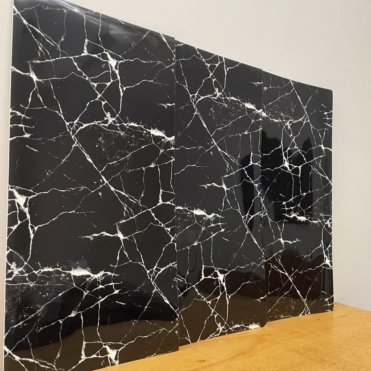 Black & White | Marble Sheet Sticker 60x200cm | Waterproof Self-Adhesive PVC Wallpaper for Furniture Walls - Image 3