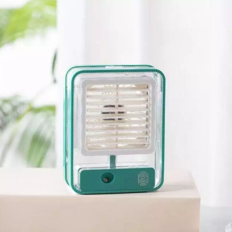 Portable USB Air Cooler Fan – 3-Speed, Mist Spray, Rechargeable | Random Color - Image 3