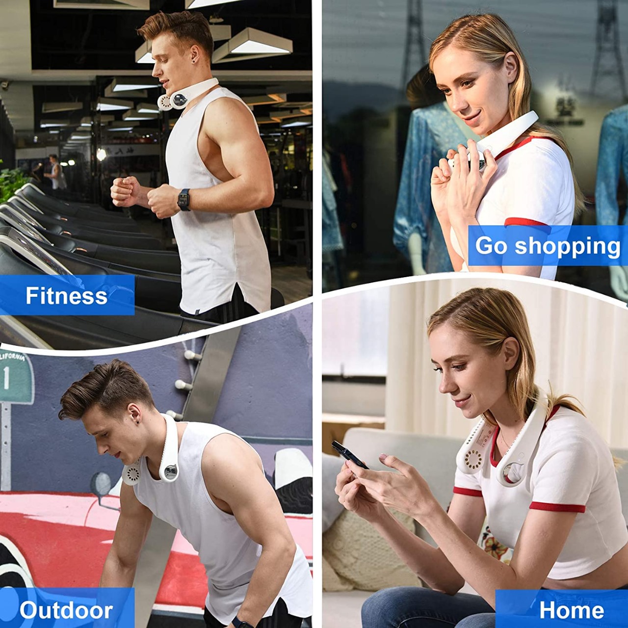 Portable Neck Fan | Bladeless Hanging Neck Fan - Image 2