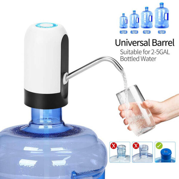 Portable Electric Automatic Water Pump / Dispenser | USB Rechargeable & Easy to Use - Image 5