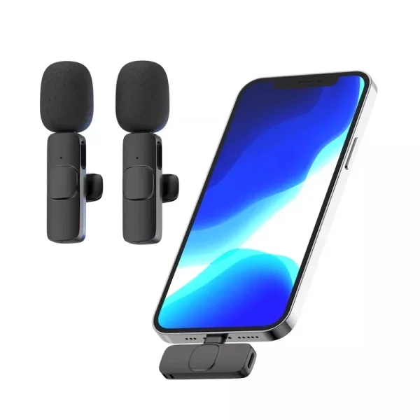 K8 Type-C Wireless Lavalier Microphone | Portable Noise-Cancelling Mic for Android, Vlogging, Live Streaming & More - Image 4