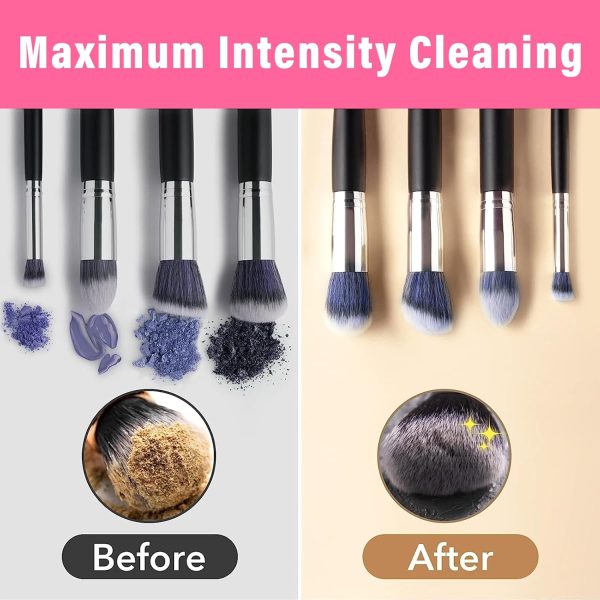 Electric Makeup Brush Cleaner Machine - Automatic | USB Rechargeable & Gentle on Bristles | Random Color - Image 6