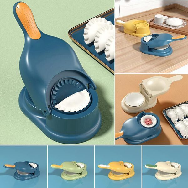 Pack of 2 | 10-Piece Multi-Function Spit Bone Plate Set + 2-in-1 Dumpling & Samosa Maker | Premium Food-Grade Kitchen Set (Random Color) - Image 2